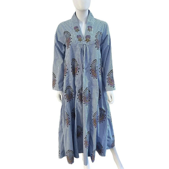 Cotton Hand Block Print Floral Dress - Picture 1 of 13